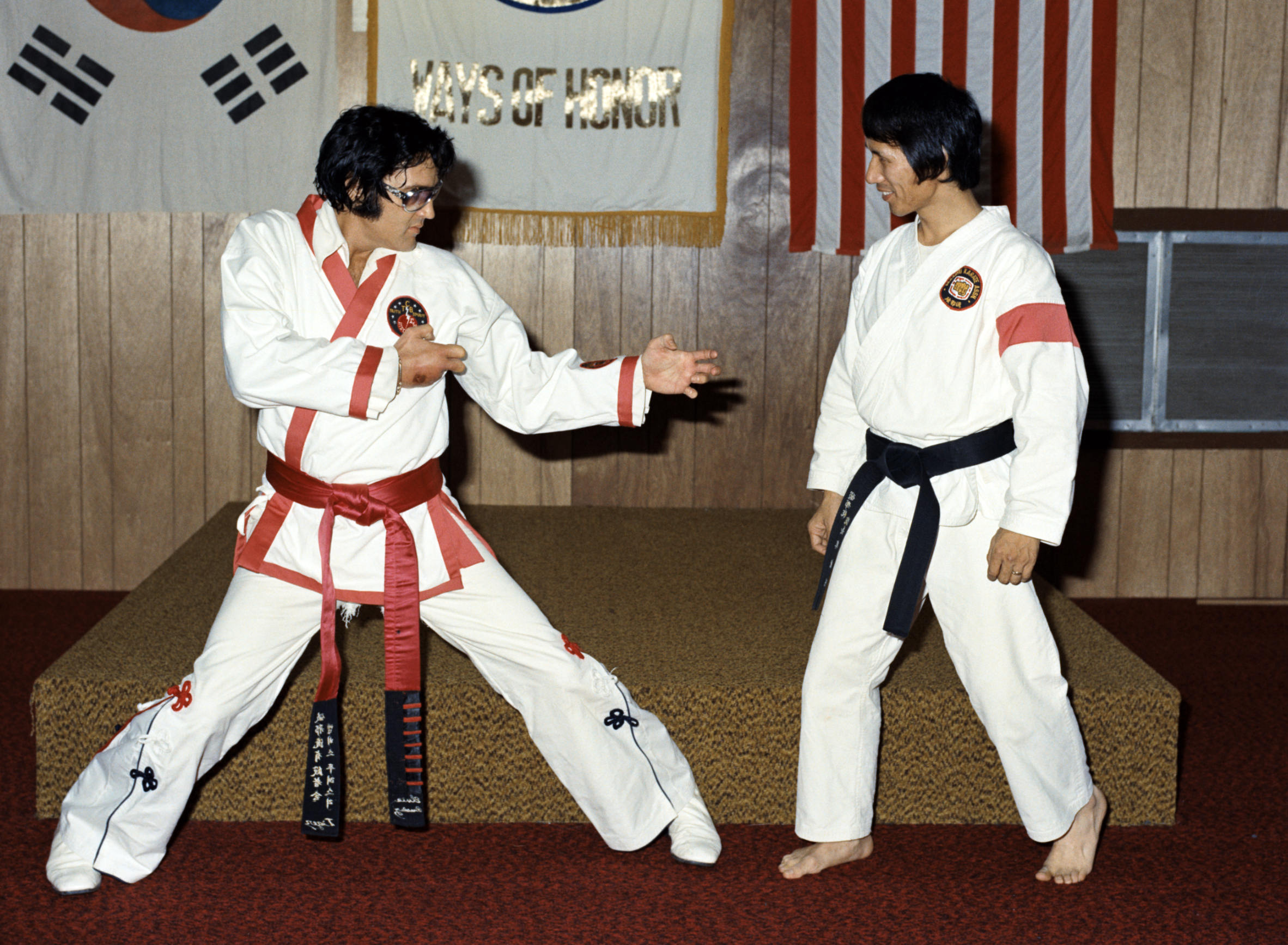Elvis Presley practicing karate — Ways of Honor dojo